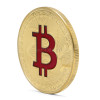 Gold Plated Bitcoin Commemorative Coins Collectible Physical BTC Art Collection #H0VH#