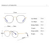 Blue Light Blocking Glasses Metal Square Glasses for Computer Men Women Anti Blue Eyeglasses
