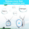 Personal Wearable Air Purifier Necklace/Mini Portable Air Freshner Ionizer/Negative Ion Generator/Odor Eliminator/Remove Smoke