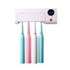 UV Light Toothbrush Holder, Toothpaste Dispenser, Sterilizer + Wall Mounted Holder Rack & Sanitizer