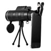 40X60 Monocular Telescope HD Night Vision Prism Scope With Phone Clip Tripod for Hunting Camping Climbing Fishing