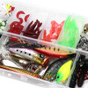 106pcs / Box Soft Hard Artifacial Fishing Lure Bait Sets Fake Fishing Fish Baits Minnow with Fish Grip Tackle Box
