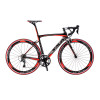 700C Carbon Fiber Road Bike Complete Bicycle Carbon Cycling BICICLETTA Road Bike SHIMANO SORA M3000 18 Speed Bicicleta