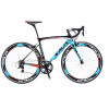 700C Carbon Fiber Road Bike Complete Bicycle Carbon Cycling BICICLETTA Road Bike SHIMANO SORA M3000 18 Speed Bicicleta