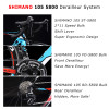 War Wind 700C Road Bike Carbon Fiber Frame / Fork / Seatpost Cycling Bicycle SHIMANO 22 Speed 105 5800 Group Set Bicicleta