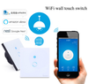 Light Wifi Switch,Smart Home Touch Panel Wireless Control Wall Remote Switch, Wifi Control Via Phone/ Alexa / Google Home