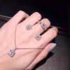 18K White Gold (AU750) Women Wedding Ring Certified G/VS1 0.28 Carat Real Diamond Ring Luxury Design Female Jewelry Custom