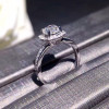 18K White Gold (AU750) Women Wedding Ring IGI Certified F/VVS2 Luxury 1 CT Real Diamond Ring Fine Jewelry Custom for Female