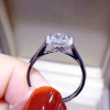 18K White Gold (AU750) Women Wedding Ring IGI Certified H/VVS1 1 CT Real Diamond Ring Jewelry Custom for Women Engagement