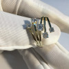 18K White Gold (AU750) Women Wedding Ring 0.521ct Certified I-J/SI1 Fine Jewelry Real Diamond Engagement Ring Fashion Design