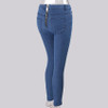 Women Spring Europe Fashion back zipper jeans Women high Waist Skinny demin Pants 