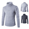 Men's Thermal High Collar Turtle Neck Long Sleeve Sweater Stretch Warm Winter Pullovers Thick Clothes