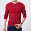 Men Sweater High Quality Pullover Men Fashion Round Collar Winter Sweater Mens Brand Slim Fit Fashion Knitted Sweater Coat