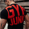 Mens summer gyms t shirt Fitness Bodybuilding Crossfit Cotton Shirts Short Sleeve Workout Men Fashion Casual Tees Tops Clothing