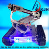 tank Robot DIY Chassis Smart track with two carbon brush motor for Arduino Stainless steel tanks, t100