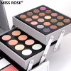 Brand MISS ROSE cosmetic case makeup set of matte shimmer eye shadow,concealer,blush,eyebrow,lip eye liner pen