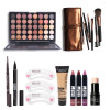 Makup Tool Kit 8 PCS Must Have Cosmetics Including Eyeshadow Matte Lipstick With Foundation Eyeliner Makeup Brush Set