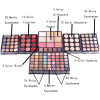 Professional Makeup Set Makeup Artist Gift Kit Aluminum Box With Eyeshadow Blush Contour Powder Palette 