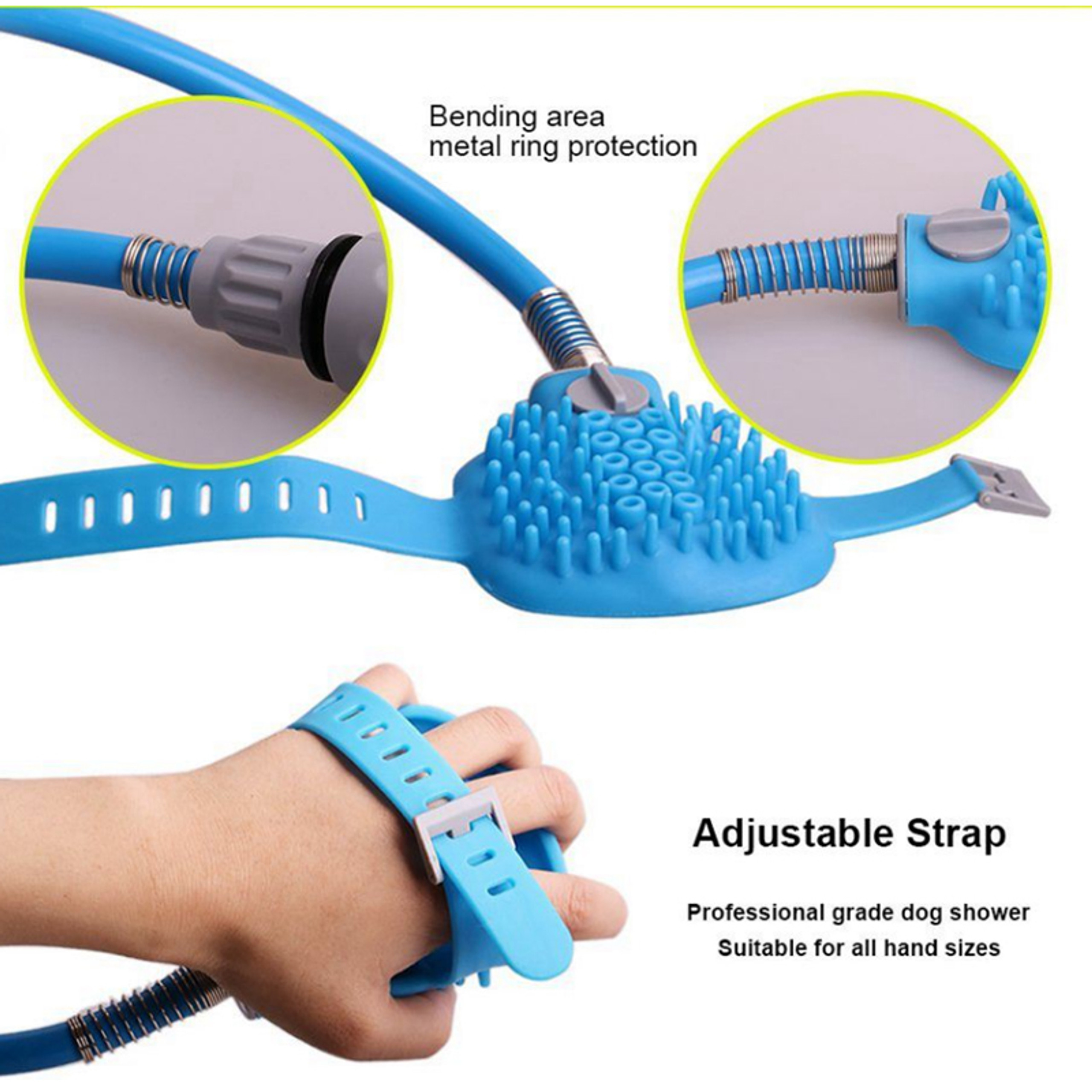 Pet bath nozzle Bathing Tool Comfortable Massager Shower Tool Cleaning