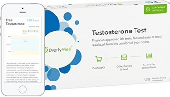EverlyWell - At Home Testosterone Test - Make Sure You Are Producing Enough Testosterone For Your Age (Not available in MD,NY, NJ, RI) "everlywell" EverlyWell - At Home Testosterone Test - Make Sure You Are Producing Enough Testosterone For Your Age (Not available in MD,NY, NJ, RI) "everlywell"