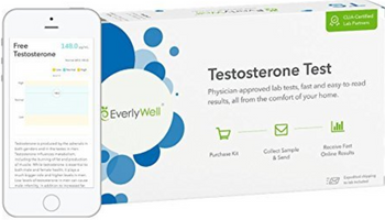 EverlyWell - At Home Testosterone Test - Make Sure You Are Producing Enough Testosterone For Your Age (Not available in MD,NY, NJ, RI) "everlywell"