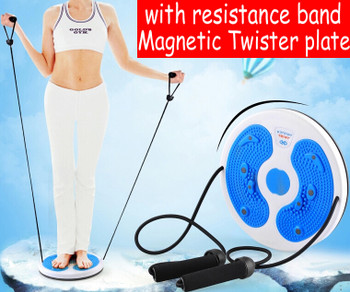 with Cord resistance Bands belt Magnetic Twister plate Twist Boards stepper Health thin waist Home yoga Gym fitness