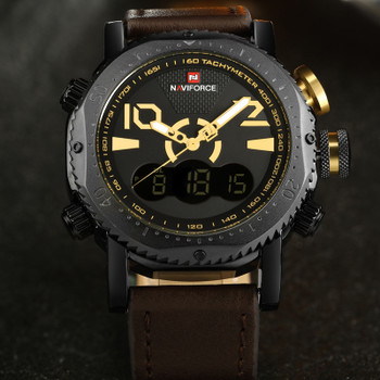 NaviForce Watches Men Luxury Brand Fashion Casual Watch Quartz Clock Men Sport Watches Men's Leather Military Wrist Watch+box