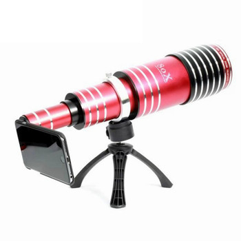 Orsda High-end 80x Metal Telephoto Zoom Lens Telescope Mobile Phone Camera Lenses 3in1 Kit For iPhone 5s 6 7 Plus Android Lentes