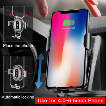 Baseus Car Mount Qi Wireless Charger For iPhone X 8 Plus Quick Charge Fast Wireless Charging Car Holder Stand For Samsung S9 S8