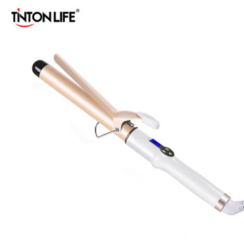 TINTON LIFE Electric Professional Ceramic Hair Curler Lcd Curling Iron Roller Curls Wand Waver Fashion Styling Tools