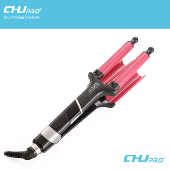 Triple Barrels Curling Iron 28mm LCD Hair Curler Deep Wave Hair Curling Iron Ceramic Hair Curler Iron 110-220V Hair Wave Waver