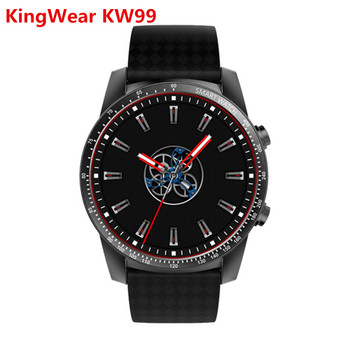 Kingwear KW99 3G Smartwatch Phone Android 1.39'' MTK6580 Quad Core Heart Rate Monitor Pedometer GPS Smart Watch For Mens pk KW88