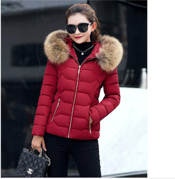 white black winter new women's clothes for women's short dress, the jacket of a long hair collar, the jacket of a coat