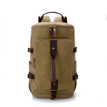 Jorgeolea Canvas Men/Women Backpack Large Capacity Travel Bag Vintage Leisure Bucket Bag Labtop Satchel Bag 1228