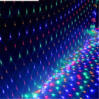 LED Net Light EU Pulg 1.5*1.5M/2*2M/3*2M/6*4M 8kinds of patterns string lights Christmas lights Holiday light Garden Lamps