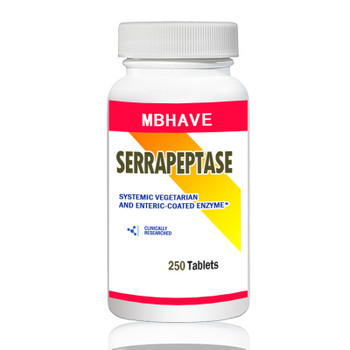 FREE SHIPPING NEW 2017  Serrapeptase 80,000iu  250 pcs High Strength Health Aid Natures Best