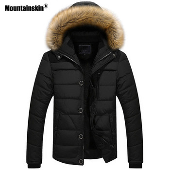 New Winter Men's Coats Male Parkas Casual Thick Outwear Fleece Jackets Warm Overcoats Mens Brand Clothing 6XL SA546