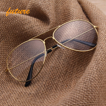 Brand Clear Glasses Women Classic Optics Glasses Aviation Alloy Frame Transparent Lens Glasses Men Sunglasses Female