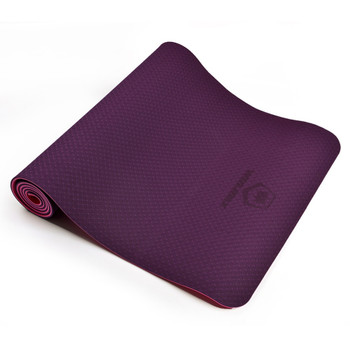 Winmax High Quality Folding Non-slip Surface Light Weight Comfortable 6mm Natural Rubber TPE Yoga Mat for Beginner with Bag