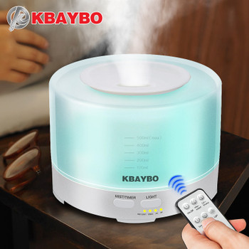 Aroma Ultrasonic air Humidifier 500ml Remote Control Essential Oil diffusers LED Light mist maker Aromatherapy purifier