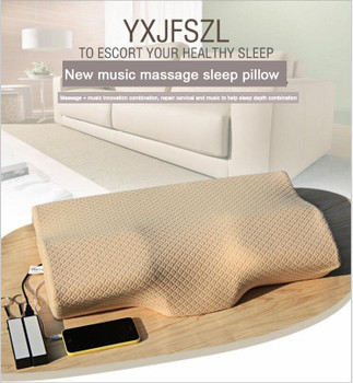 New Product Intelligent Promote Sleep memory foam pillow with Polyester / Cotton cover, memory foam neck pillow music