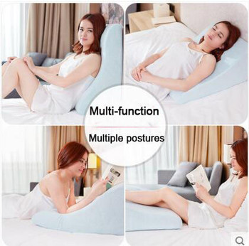 Bed Side Large Sleeping Memory Foam Pillow Cushions Bed Room Sleeping Reading Nap Bedding Cushion