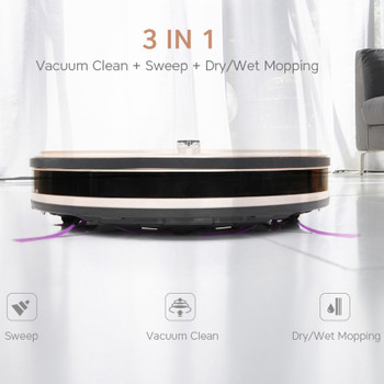 ISEELIFE Smart Robot Vacuum Cleaner for Home 2 in1 PRO1S Dry Wet Mop Auto Charge Cleaning Robotic Cleaner ROBOT ASPIRADOR