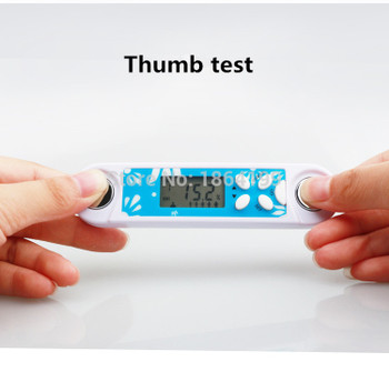 Digital LCD Body Fat Monitor Analyzer Meter Health Monitors BMI Tester Calculator with Time Clock Weight Control Management