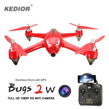 Professional Quadrocopter with Camera WiFi 1080P Brushless Drone RC Dron with GPS 1km Remote Control Quadcopter Auto Take-off
