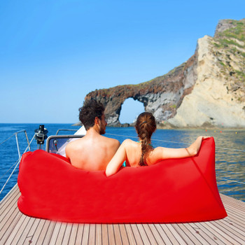 Outdoor Fast Infaltable Air Sofa Bed Good Quality Sleeping Bag Inflatable Air Bag Lazy bag Beach Sofa Laybag