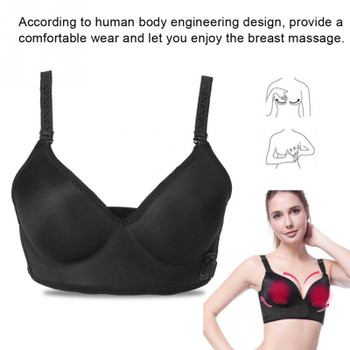 USB Charging Electric Breast Massage Bra Vibration Chest Massager Growth Enlargement Enhancer Breast Heating Stimulator Machine