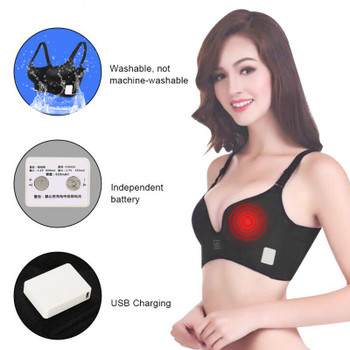 Electric Breast Massage Bra Infrared Heating Vibration Chest Enlargement Stimulator Enhancer