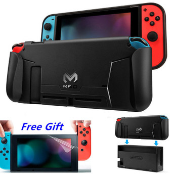 Nintend Switch Accessories Protective Case Guard Cover TPU Shell Docking Handle Grips w/ Game Card Slot For Nintendos Switch