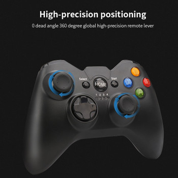 2.4ghz Wireless Android PC Smartphone Controller Game Pad for PS3 Handle Joystick with Phone Bracket for Tv Box Smart TV